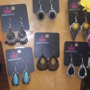 6 pairs of beautiful earrings